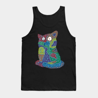 Patchwork Cat Tank Top